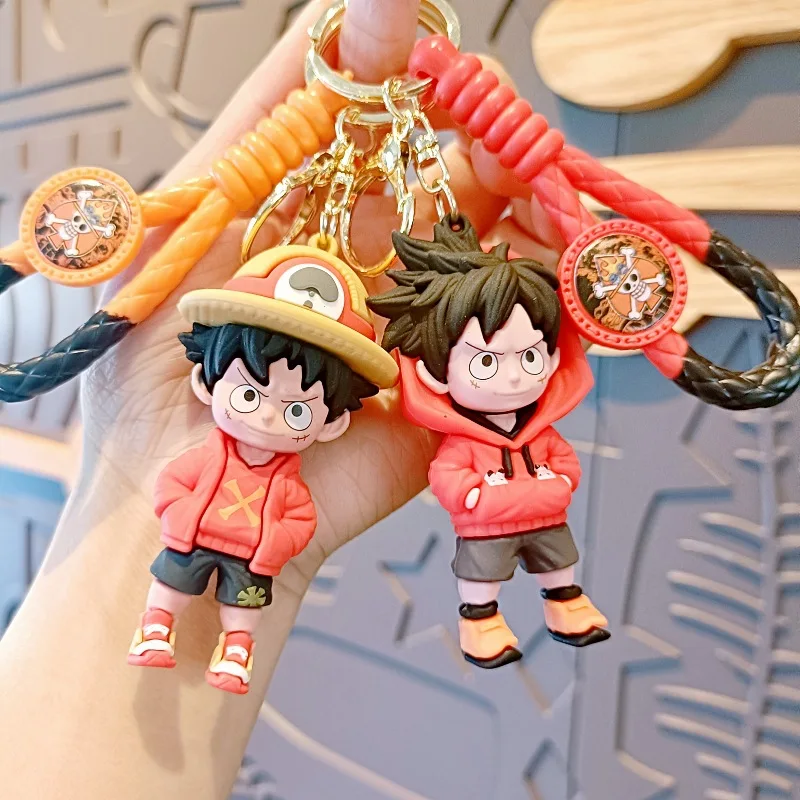 Japanese anime One Piece Monkey D Luffy Kawaii keychain gift