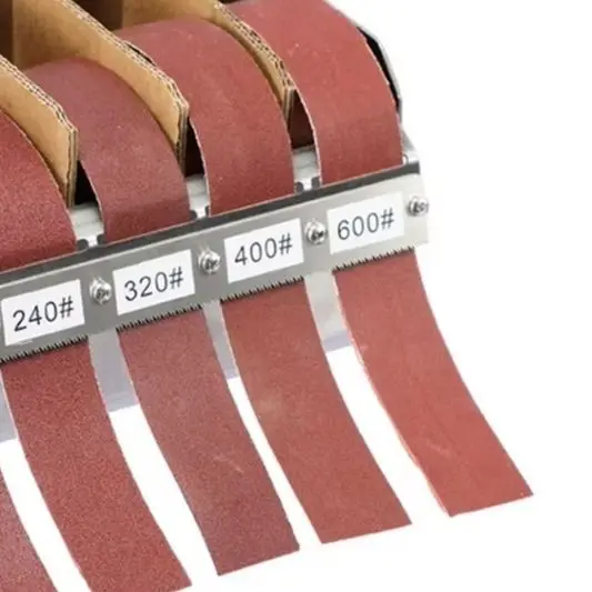 /Stainless /Steel /Sanding Belt Box 5 Slot Dispenser With Serrated Cutter For Wood Metal Polishing And Automotive Repair Tool