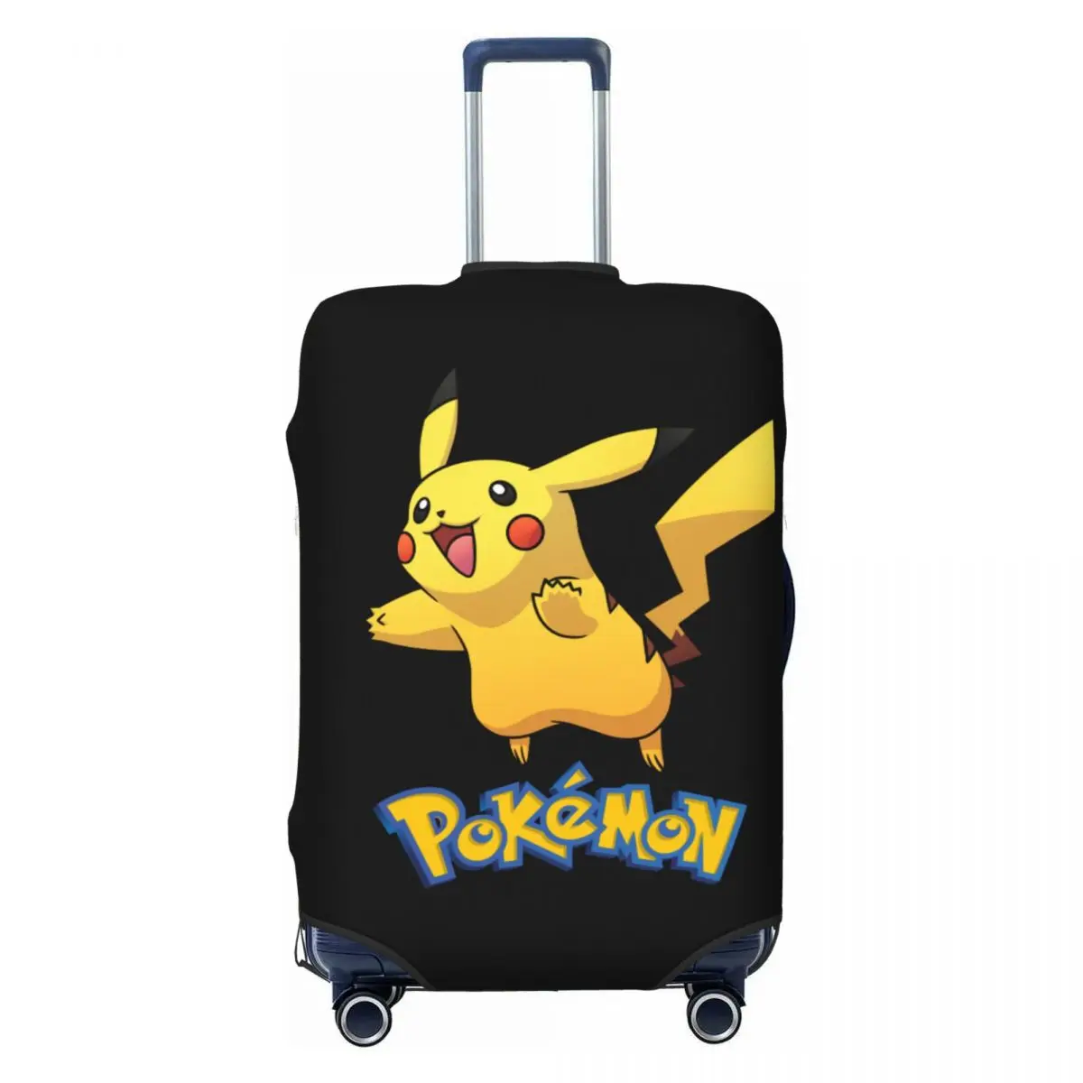 Custom Pokemon Pikachu Luggage Cover Elastic Travel Suitcase Protective Covers Suit For 18-32 inch