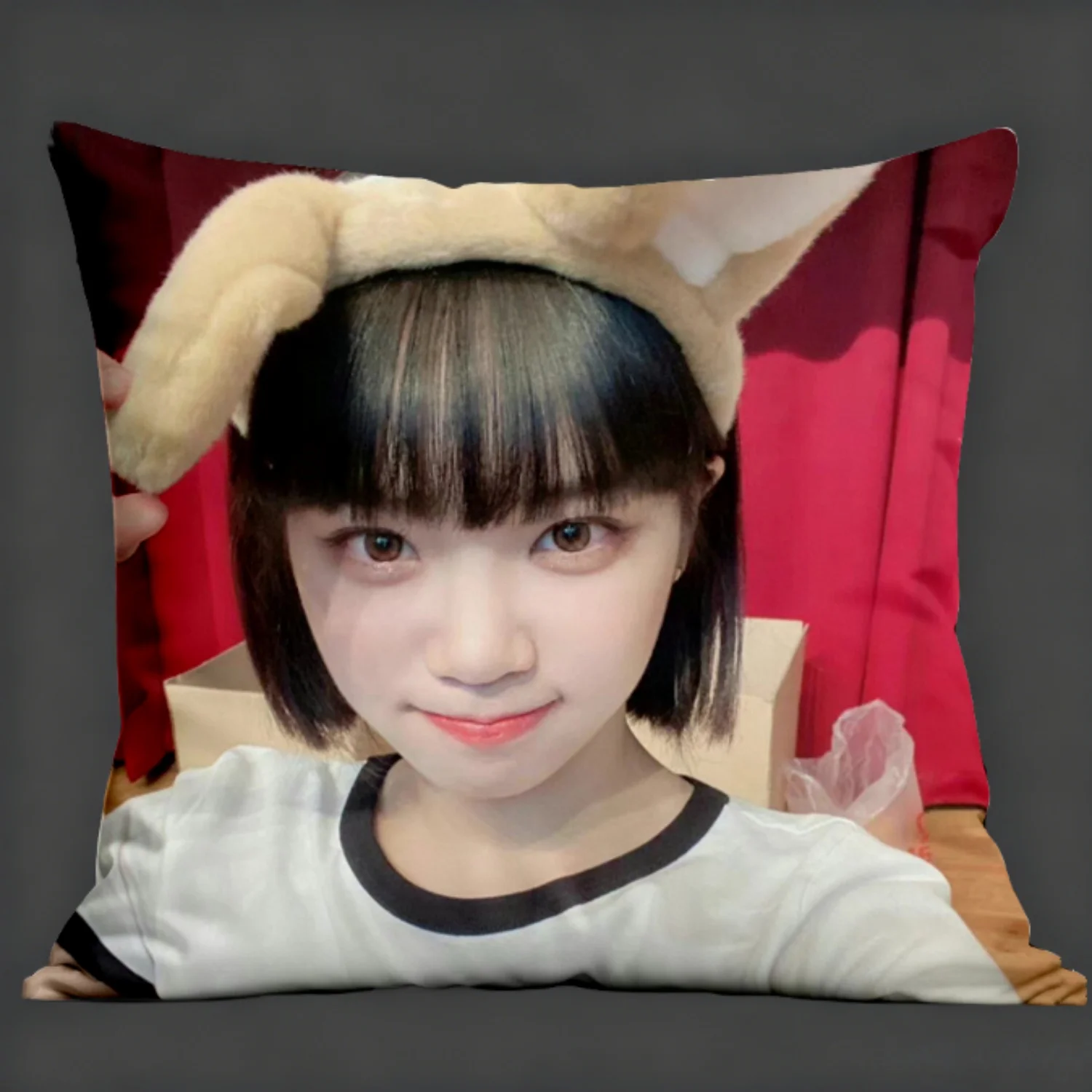 Chaewon Idol Pillow Set High Quality Material Fan Gift Essential Suitable For Bedroom Car Cafe Room Soft Living Room Sofa Decor