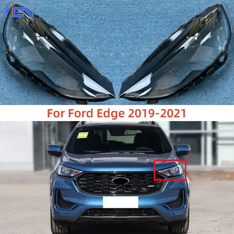 

For Ford Edge 2019 2020 2021 Car Accsesories Transparent PC Material Lights Cover