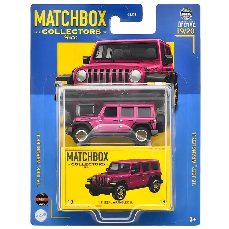 2024-GBJ48 Matchbox 1/64 18 Jeep Wrangler JL pick Collect die-casting alloy car model