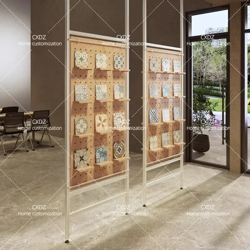 Birch Aluminum Profile Office Decoration Hole Board No Punching Screen Jewelry Pendant Display Rack Partition