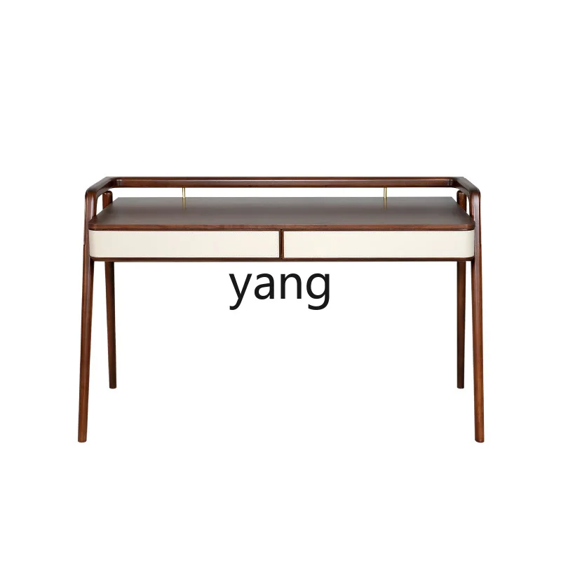 

TGF solid wood dresser Italian minimalist household makeup table light luxury office study writing desk