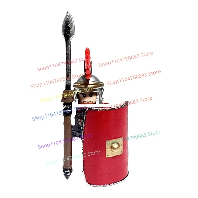 MOC ビルディングブロック ミニフィギュア 中世軍団兵士 アクセサリー ディスプレイセット ホビーヤスト コレクタブル 組み立てモデル ギフト