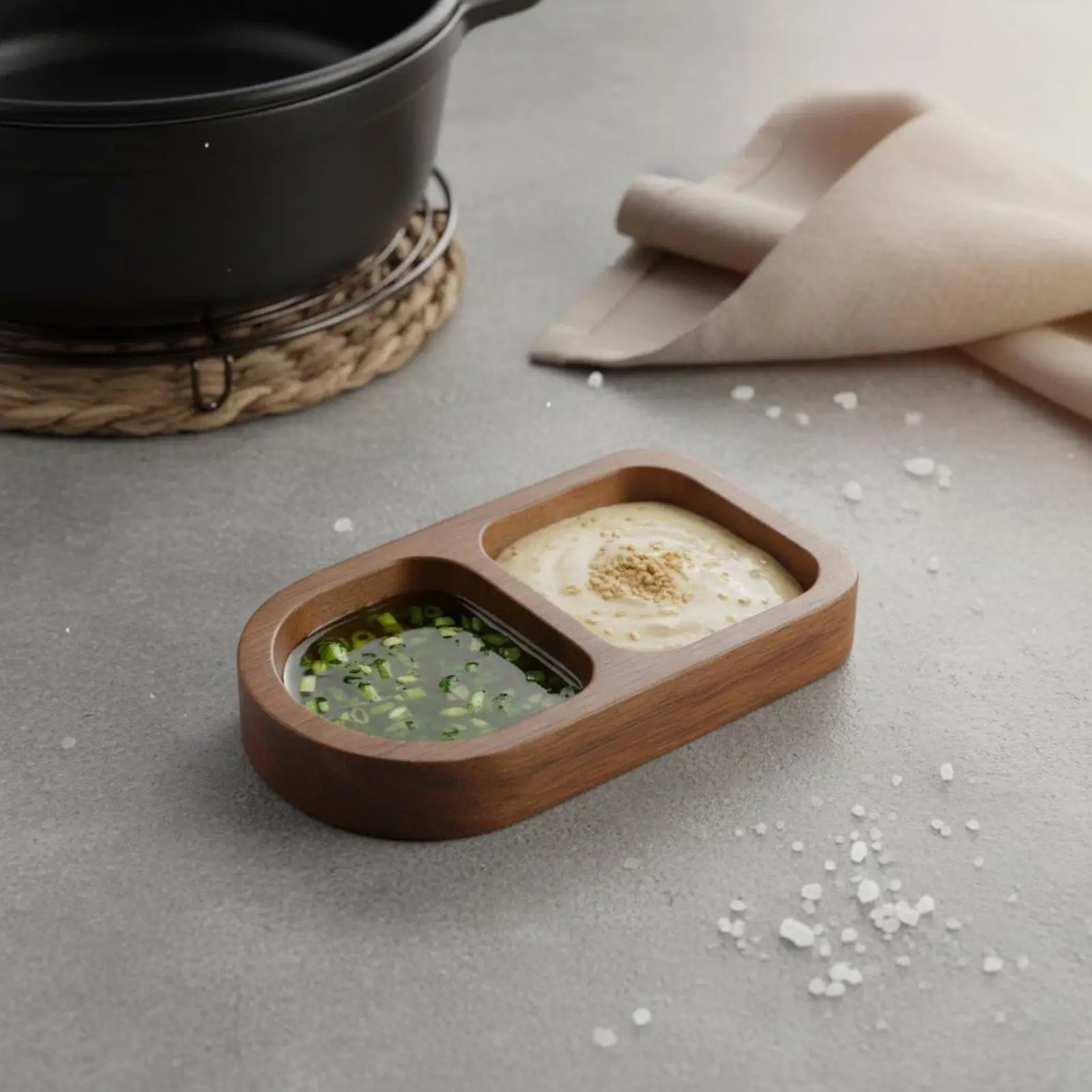 2-6pack Korean Side Dish Plate Compartmentalized Design Korean Design Dipping