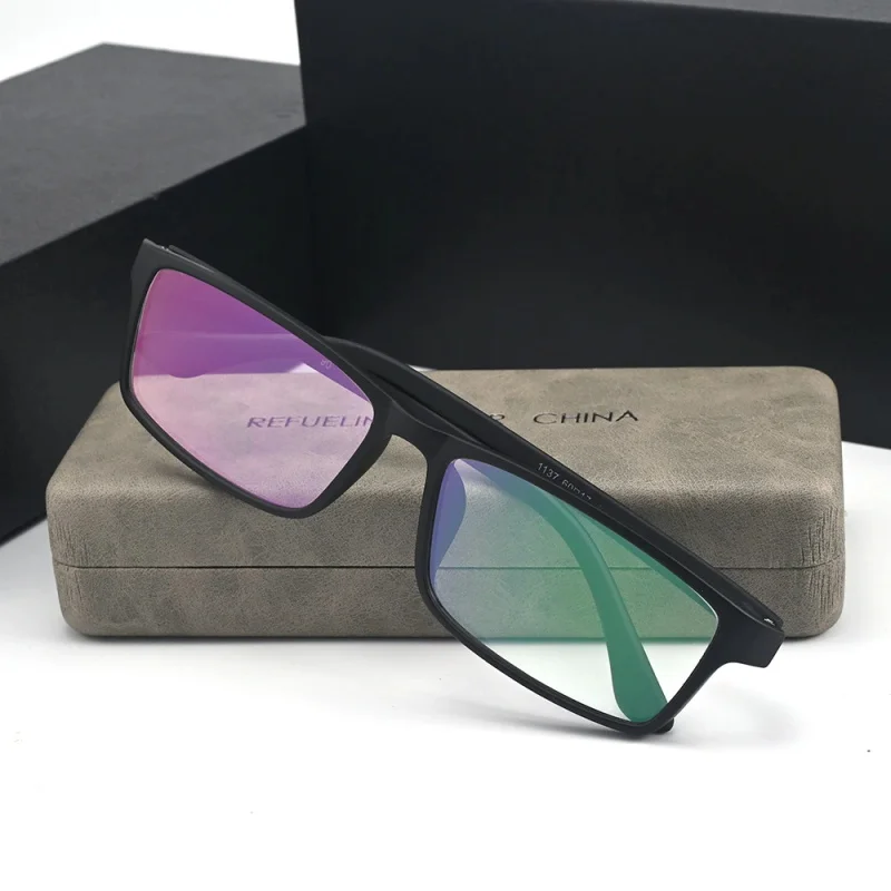 HDCRAFTER Big 160mm Oversized Reading Glasses TR90 Male Eyeglasses Frame Men Prescription Myopia Spectacles Frames Ultralight