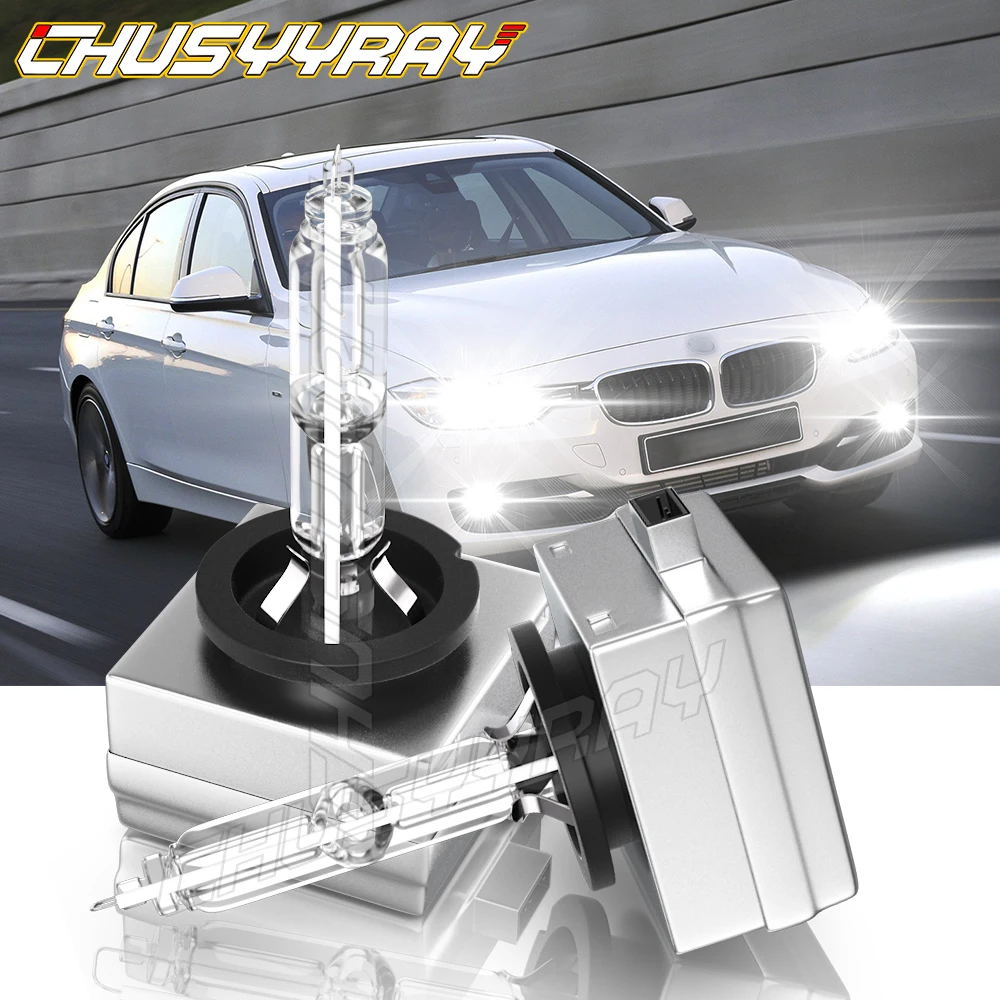 

CHUSYYRAY Car Lights Compatible For BMW 335i 2007 2008 2009 2010 High/Low Beam D1S HID Headlight Bulbs 6000k kit Car accsesories