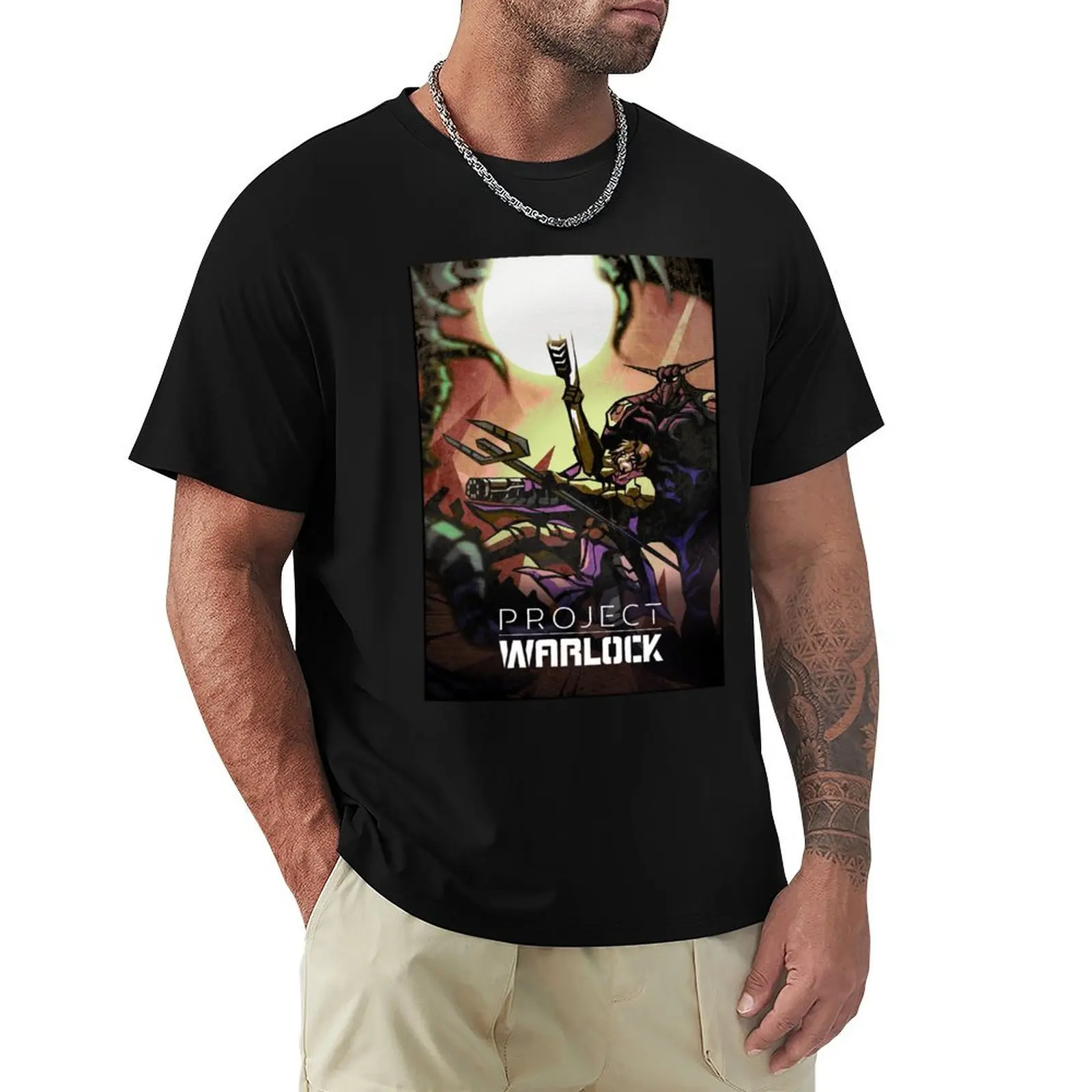 Project warlock T-Shirt vintage graphic tee plus sizes oversizeds quick-drying mens graphic tshirts