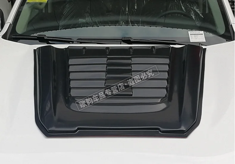 Fits For Nissan Navara 2015-2022 High Quality ABS Black Front Bumper Engine Hood Vent Cover Machine