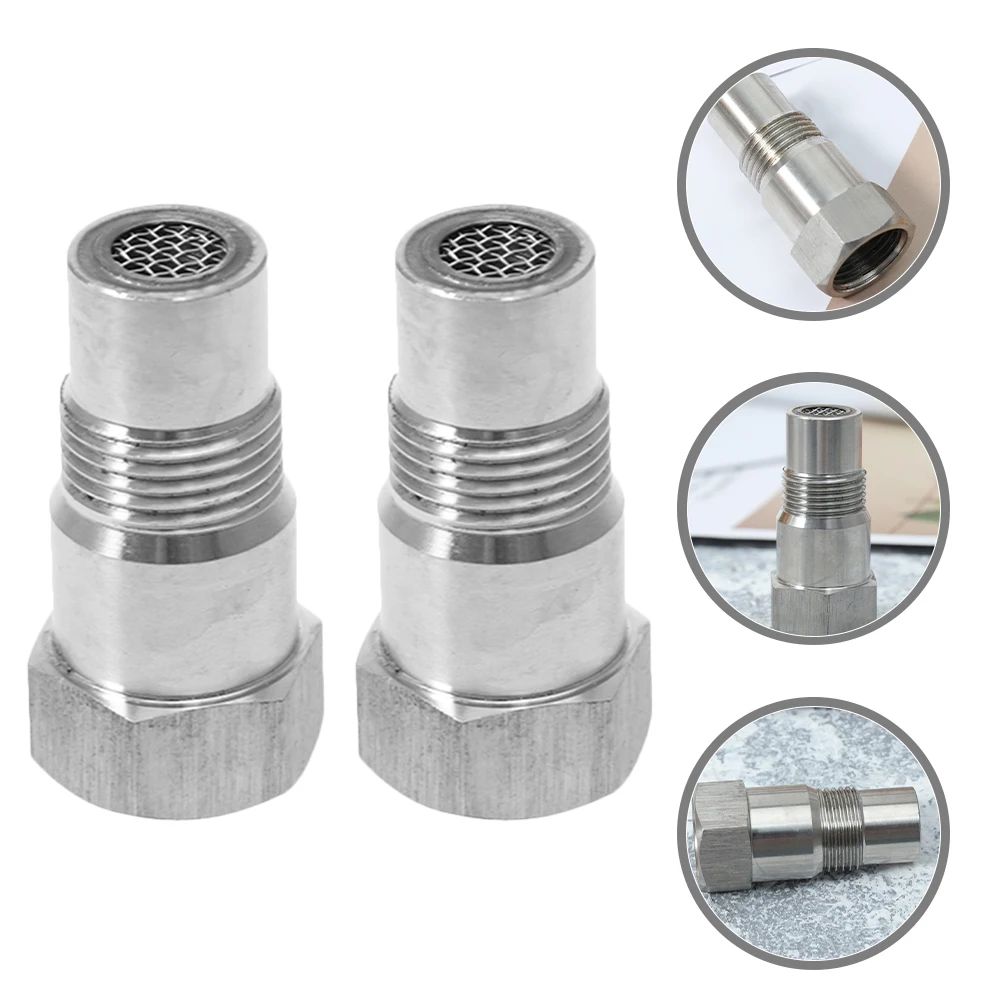 

2pcs Metal Fuel For Car Engine Oil Fitting Threaded Extension Tools Automotive Sensor Adapter Oil Pressure Tester Kit Engine