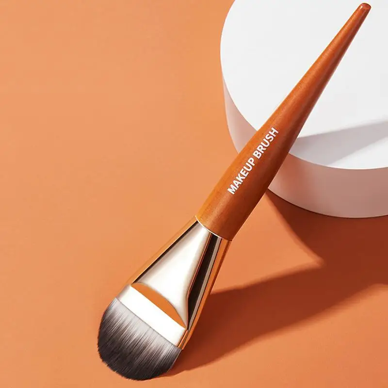 แปรงแต่งหน้า แปรงรองพื้นแบบมืออาชีพ แปรงรองพื้นแบบน้ำรูปทรงลิ้น แปรงคอนซีลเลอร์สำหรับผู้หญิง แปรงแต่งหน้าสำหรับใบหน้า อุปกรณ์เสริมความงาม