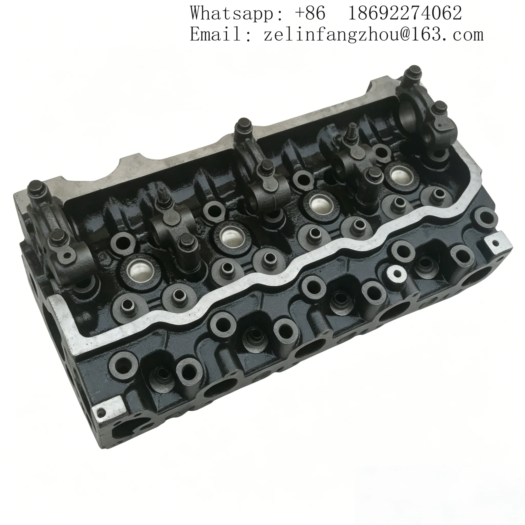 2L Cast Iron 4 Cylinder Diesel Engine Cylinder Head Assembly Replacement for Toyota Hilux Hiace Heavy Duty