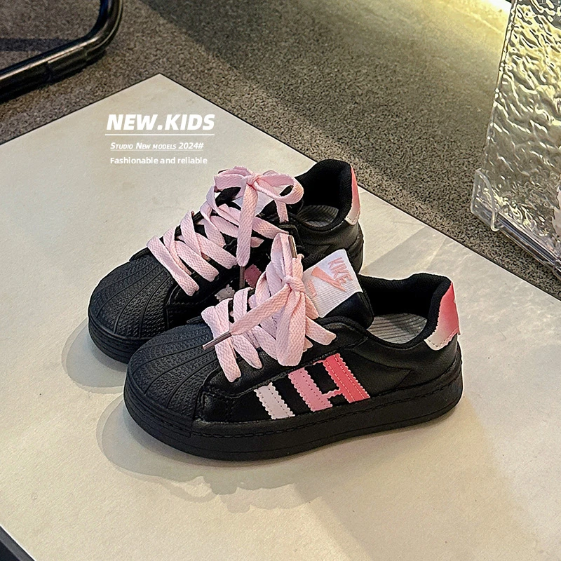 Children Casual Shoes Autumn Spring Baby Soft Toddler Shoes Anti-kick Anti-slip Boys Sneakers Girls Fashion Shell Head Shoes