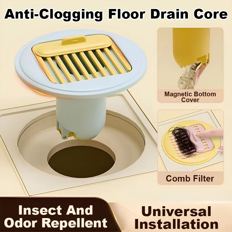 Antiodor floor drain core anticlogging comb sealing inner core Home Portable Mini Faucet Filter Six Filtration Travel Health