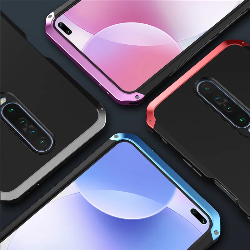 Luxury Shockproof Element Metal Phone Cases For Xiaomi K50 K30 K40 Pro Plus Hard Aluminium Hybrid Pc Cover For Redmi K40s Case