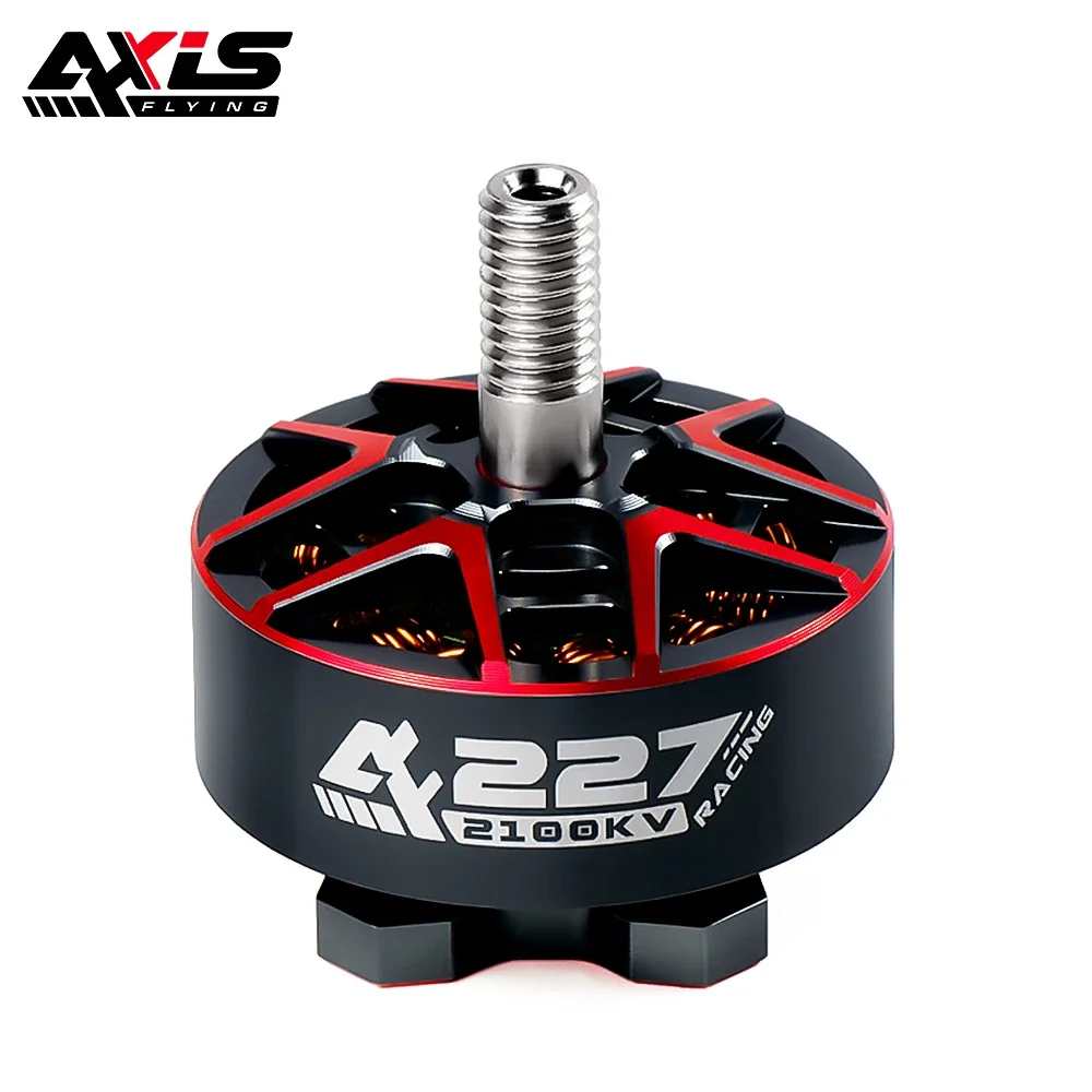 

AxisFlying AF227 1960KV 2100KV 6S Brushless Motor 5mm for Professional Competition / Freestyle / Bando / 5 inch RC FPV Drone