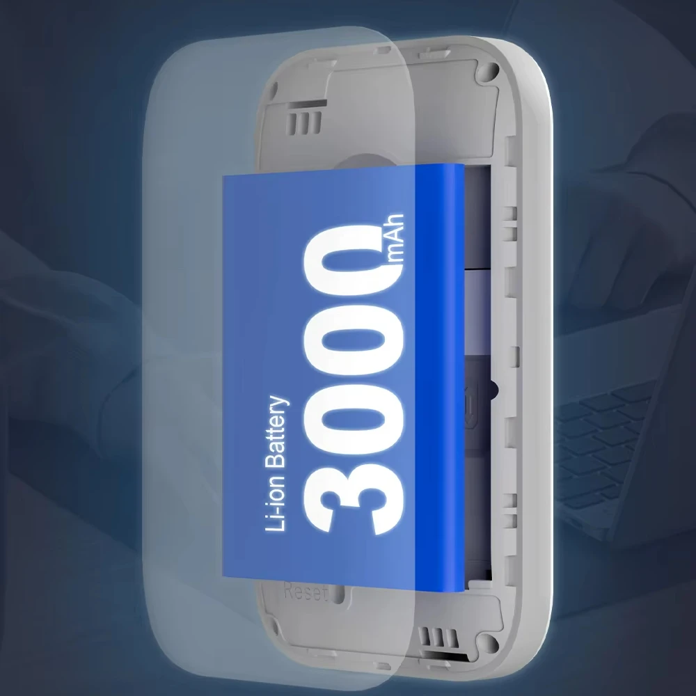 JIMI 3000mAh 150 Mbps Esim Portátil 4G Wireless Mobile Pocket WiFi Router com Função VPN