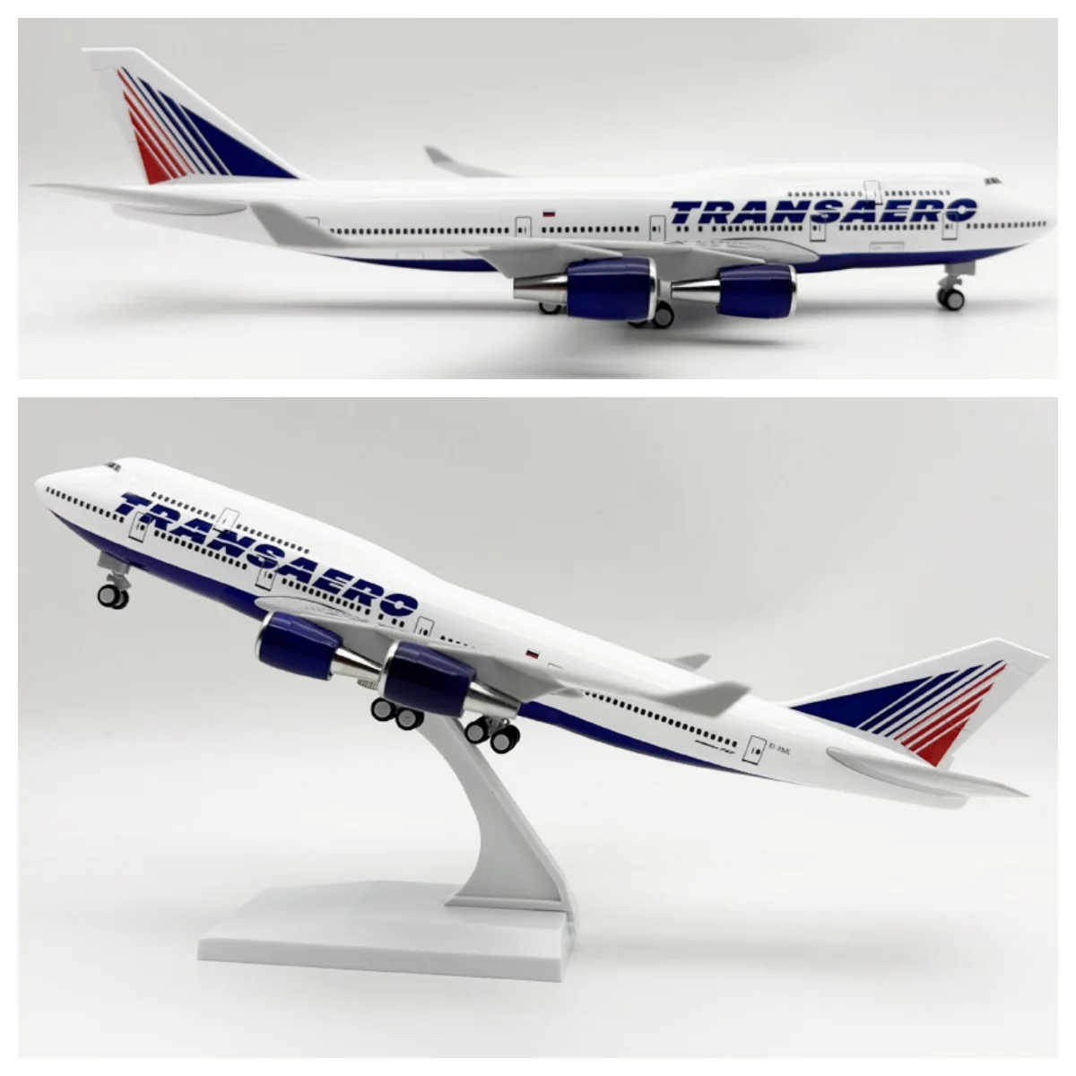 

Масштаб 30 см B747 Россия Транссерой Модель самолета Игрушка 1/250 Airlines 747 Модель самолета с коллекциями колес и дисплеями