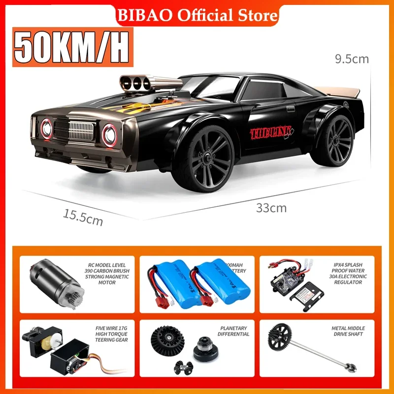 SCY 16303 1:1650KM /H remote control car four-wheel drive with LED remote control muscle car high speed drift racing toy for kid