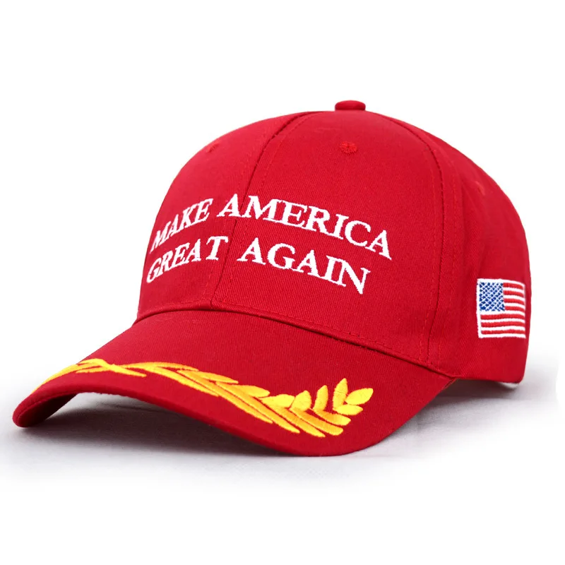 Make America Great Again Donald Trump Hat Adjust Funny Adjustable Red Baseball Cap Patriots President American USA Flag Hat