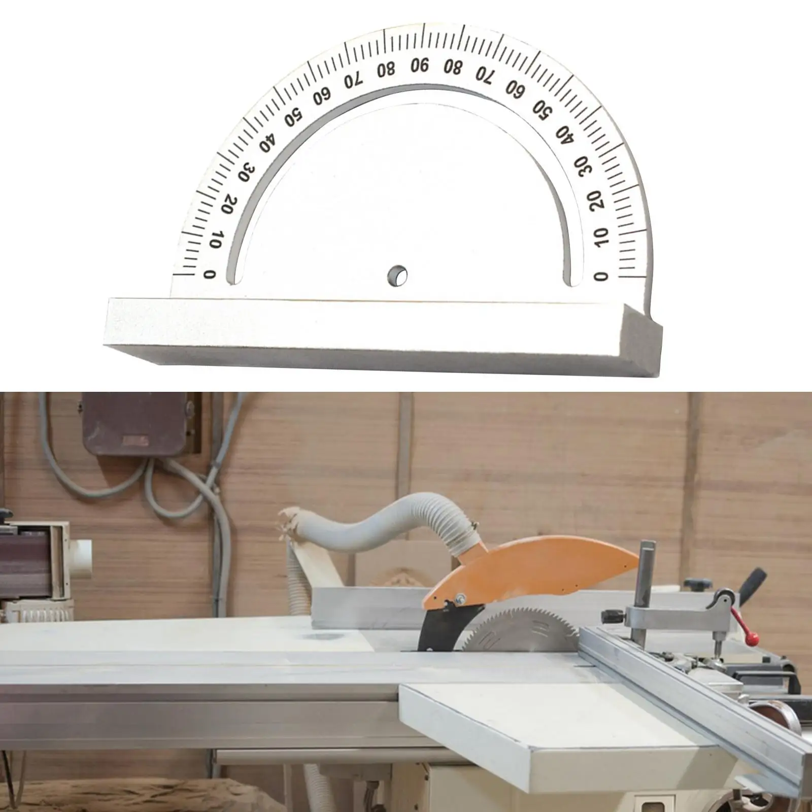 Precision Marking Scale Miter Guide Assembly with Aluminum Alloy for Table Saw Professional Wood Carpentry Projects