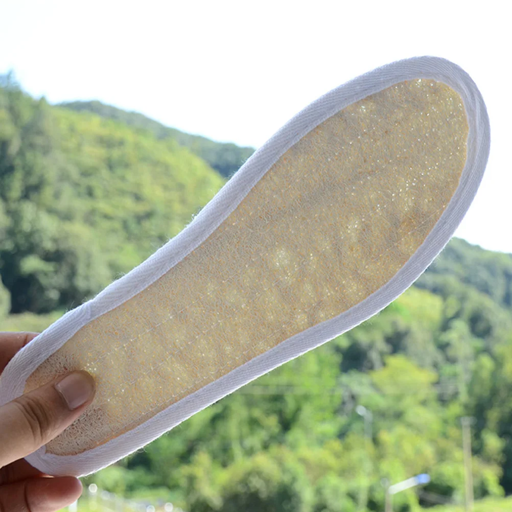 

Deodorant Insoles Shoe Men Shoes Liners Boots for Sports Feet Pads Breathable Loofah Sandals Man