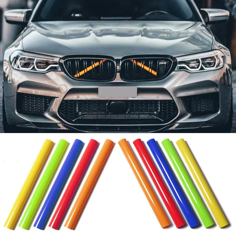 

2Pcs Car Front Grille Trim Strips For BMW F30 F31 F32 F33 F34 F36 F20 F21 F22 F23 G29 Car Sport Styling Decoration Accessories