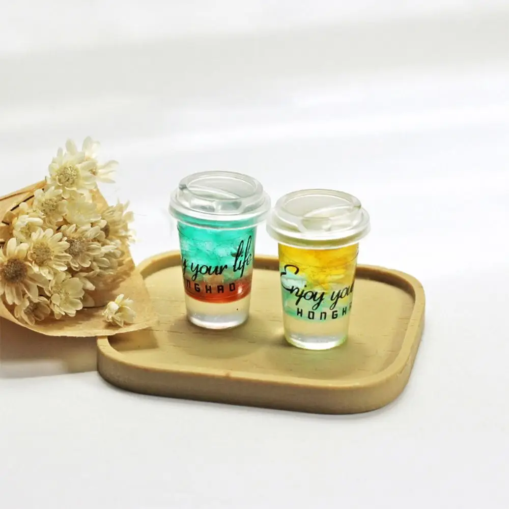 Multicolor Dollhouse Drinks Dessert Doll Accessories Juice Miniature Ice Cream 1/6 1/8 1/12 Scene Model Doll Drinking Cup Model
