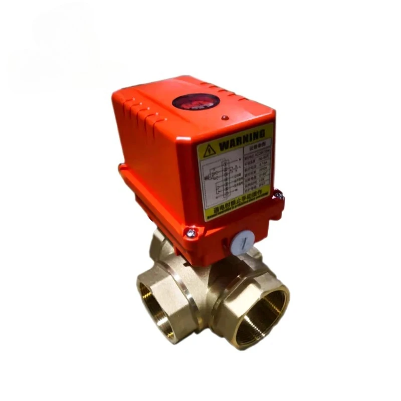 

2 inch 3 Way Motorized Ball Valve Electric Ball valve Brass DN50 Ball Valve Three Line Two Point Control