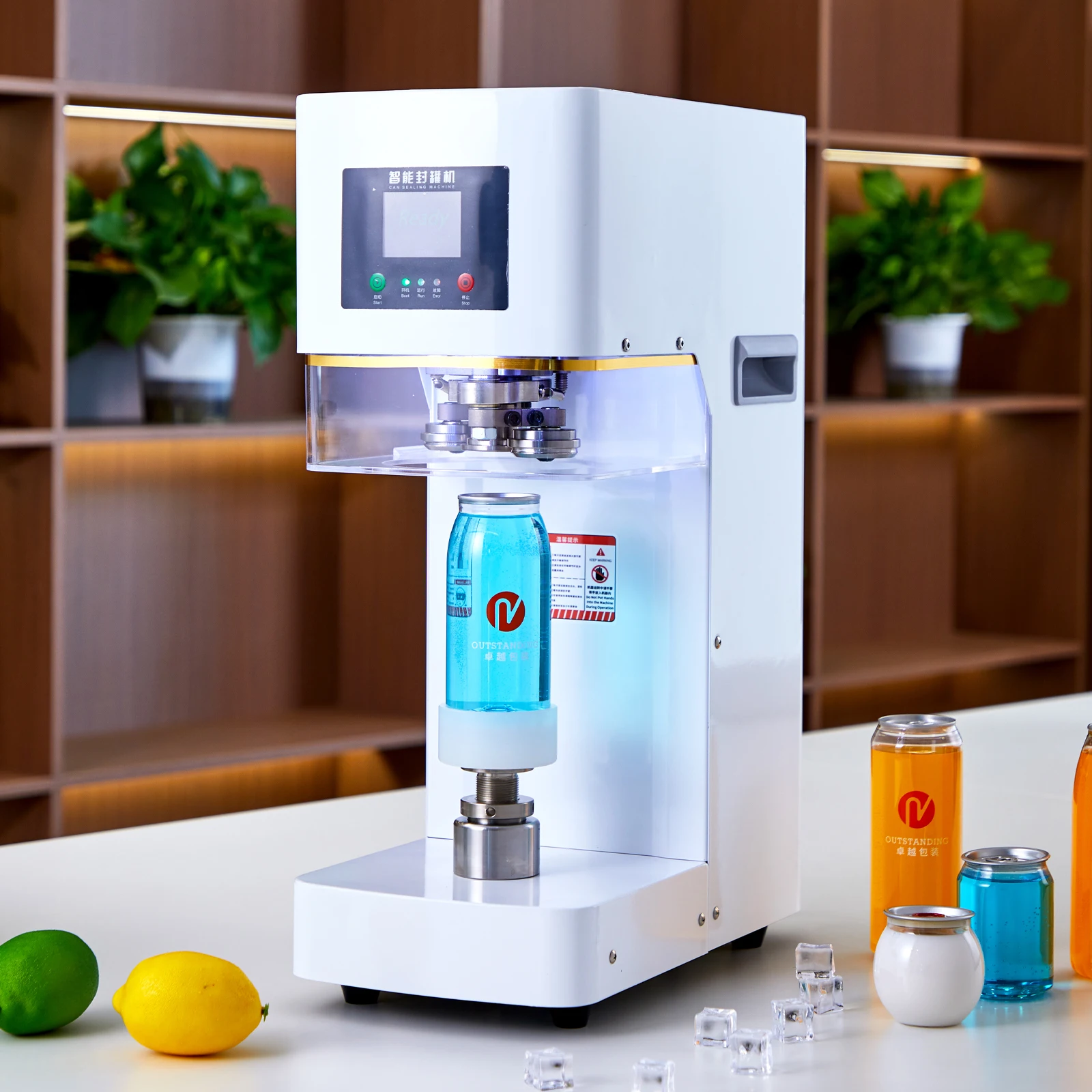 

Multifunctional Automatic Electric Induction Sealing Machine For Paper Can And Commercial Beverage Packaging Equipment