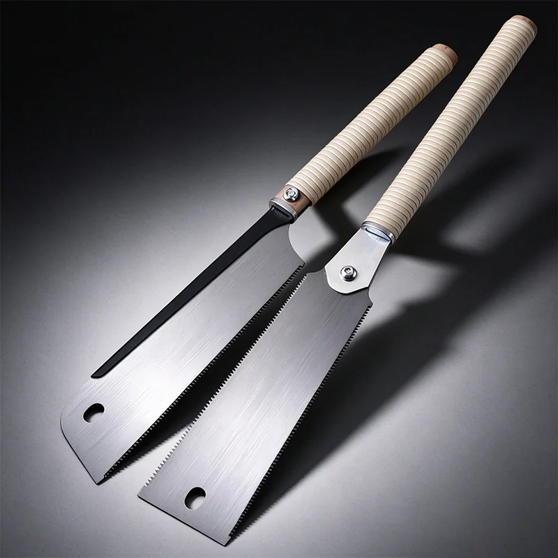 Japanese Woodworking Pull Saw SK5 Steel Flexible Blade Dovetail Flush Cut Hand Saw Wooden Handle for Wet Dry Wood DIY GJ3554
