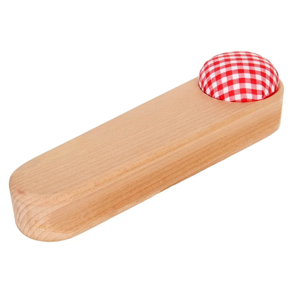 Durable Hardwood Tailor Clapper Pin Cushion Design Precision Ironing Pressing Block Seam Flattening Tool For Sewing