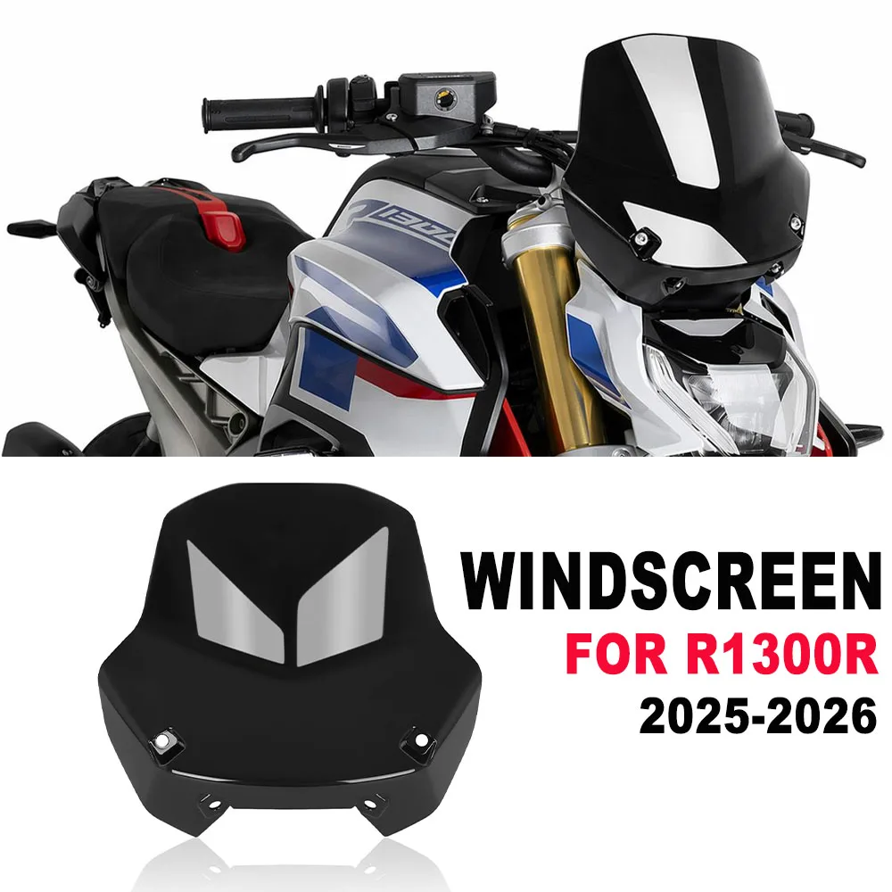 

R1300R Motorcycle Front Windscreen Windshield For BMW R1300 R R 1300 R 2025-2026 Fairing Viser Visor Wind Screen Deflector