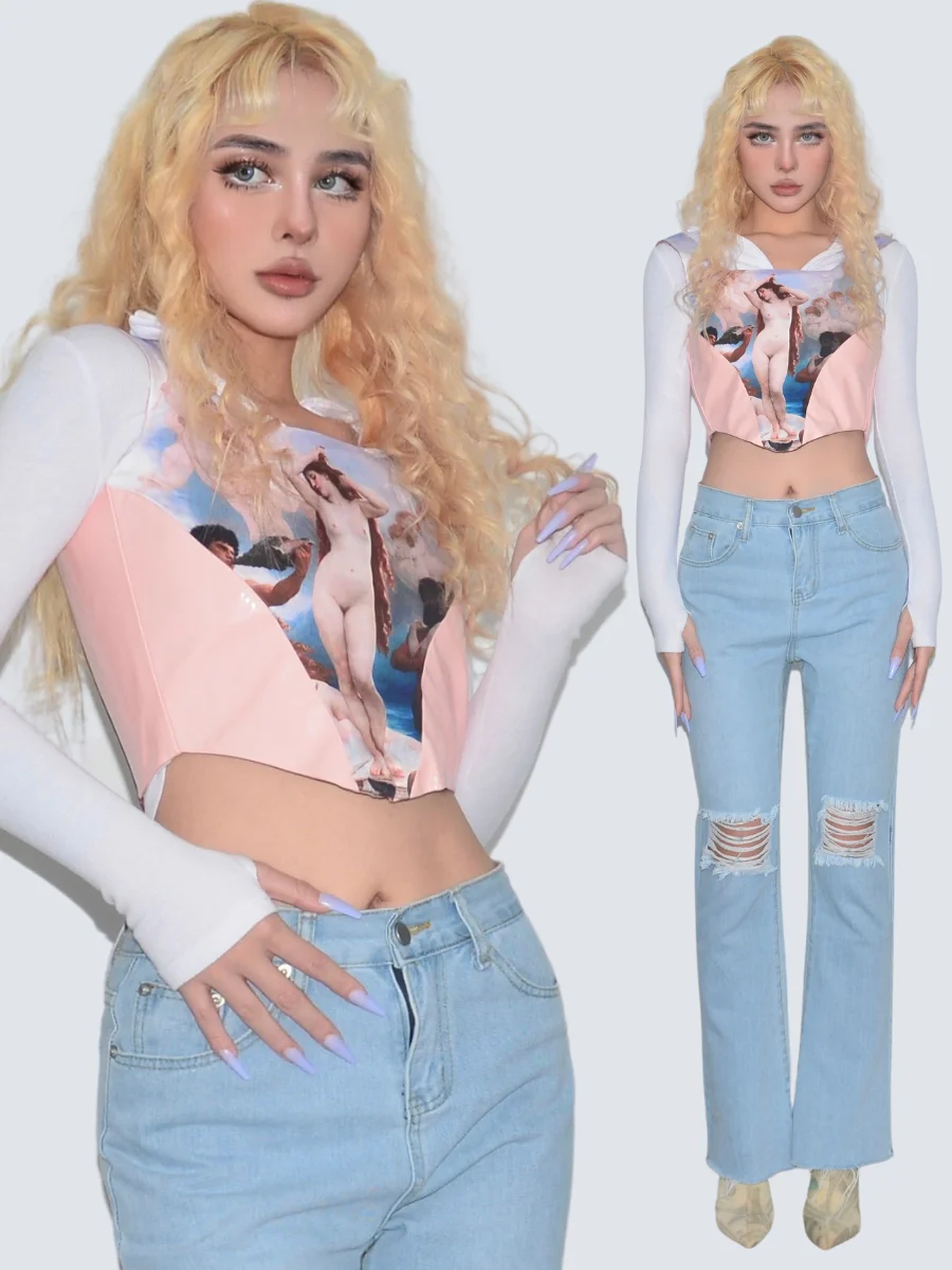 

RICCHIE Original Venus Vintage Fibone Bra Large Size Lightweight a Velvet Knot Tie Sexy Vest Top