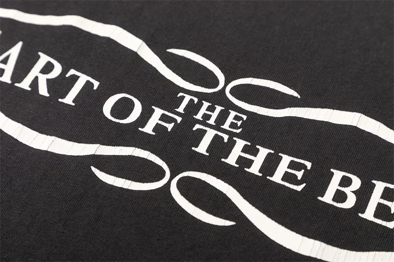 Oversized Saint Michael Casual T Shirt Men Women Best Quality Black Washed T Shirts