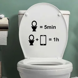 Engraçado spoof desenhos animados crianças inglês personalidade decorativa wc capa adesivos jardim de infância autocolantes de parede decorativos