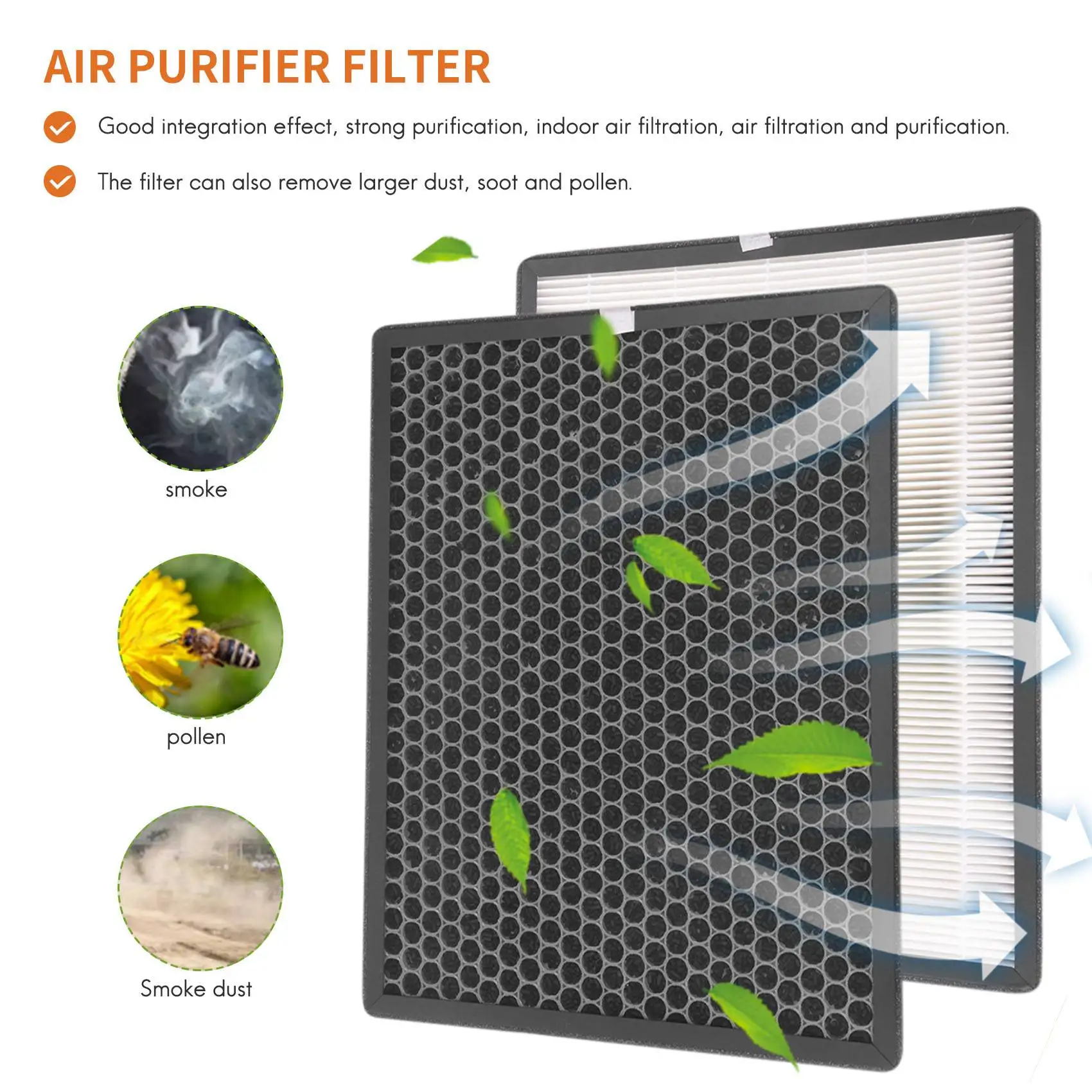 FY2420/30 FY2422 Activated Carbon HEPA Filter Sheet Replacement Filter for Philips Air Purifier AC2889 AC2887 AC2882