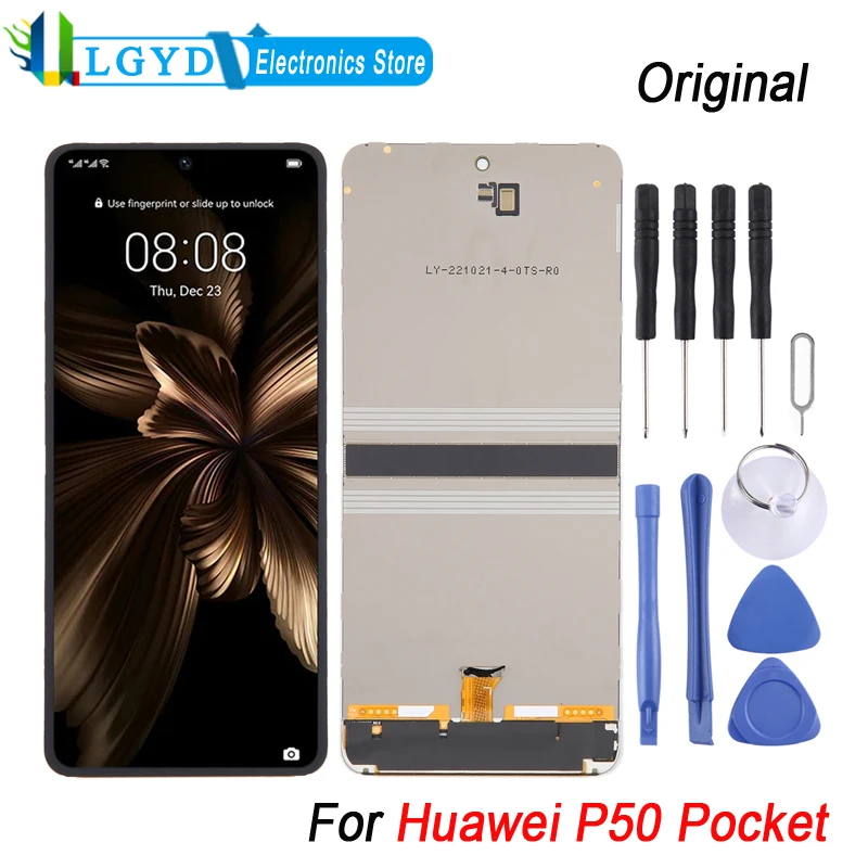 Original LCD Screen For Huawei P50 Pocket LCD Display Touch Screen With Digitizer Full Assembly Replacement