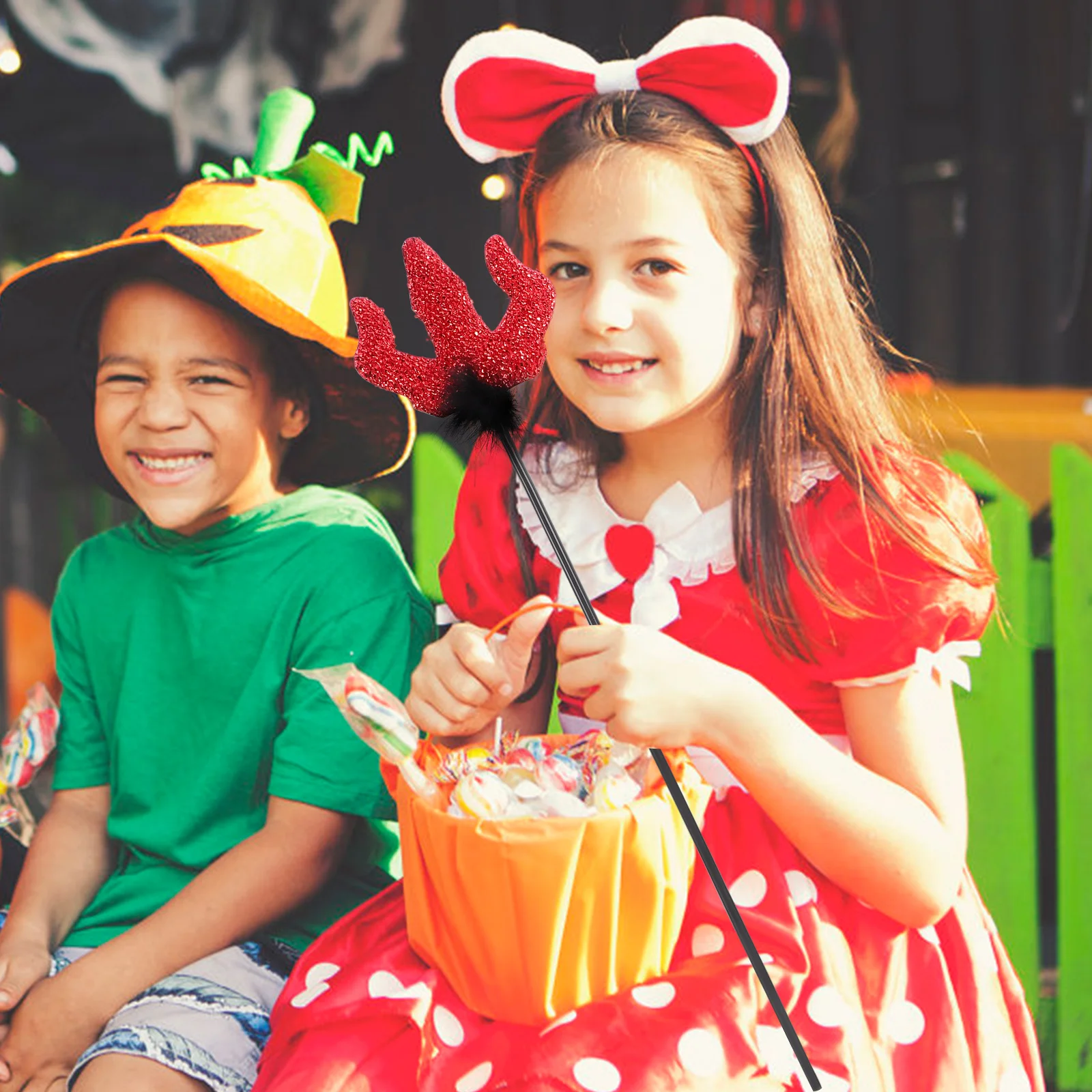 

Хэллоуин Дьявол Pitch Вилка Пластиковая Опора Легкий Декоративный Косплей Демон Аксессуар Блестящая Вилка Партия Демон Опора