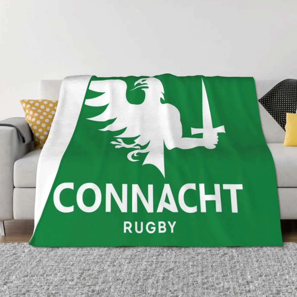 

Connacht Rugby Throw Blanket Sleeping Bag warm winter Sofas Personalized Gift Blankets