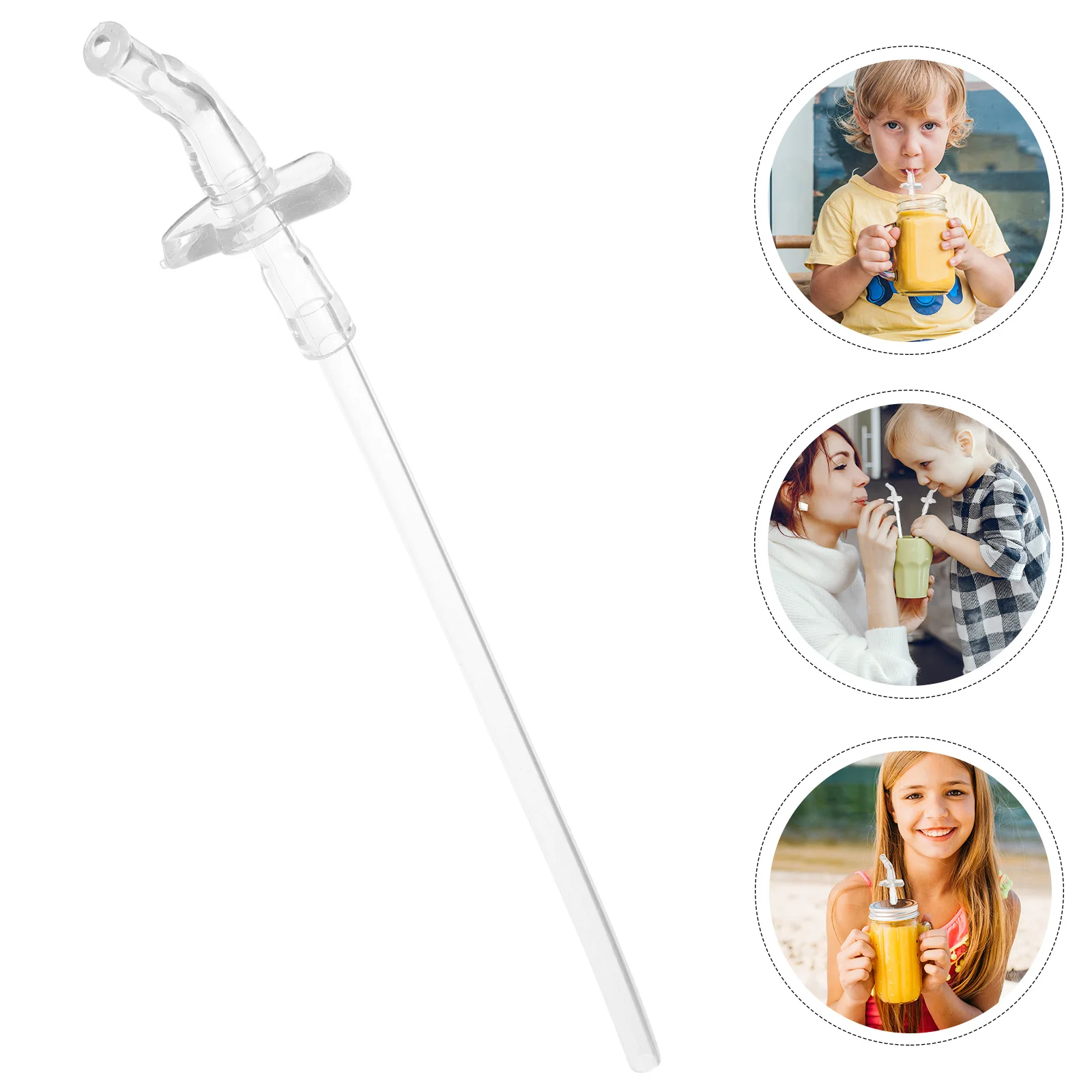 

Reusable Silicone Straws Flexible Drinking Straws For Water Bottles Tumbler Cups Juice Bottle Accessories Household