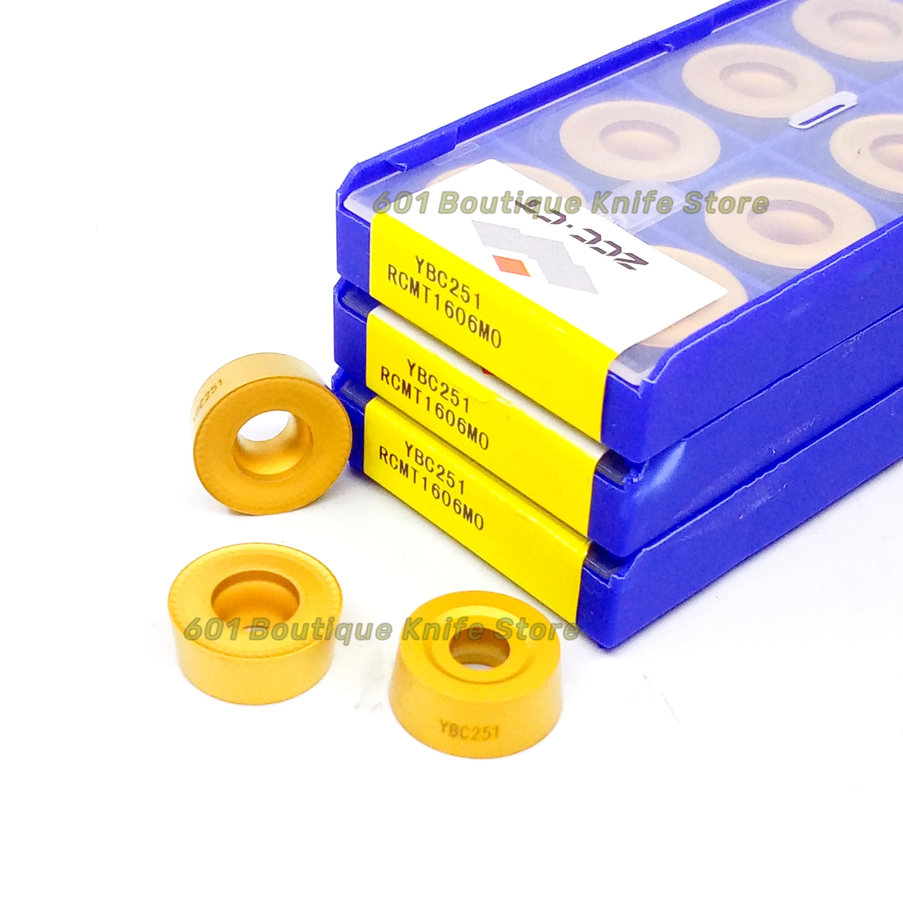 Original ZCCCT Carbide Inserts YBC251 RCMT1606MO YBC351 for Steel Lathe Cutter Tools CNC Turning Tool