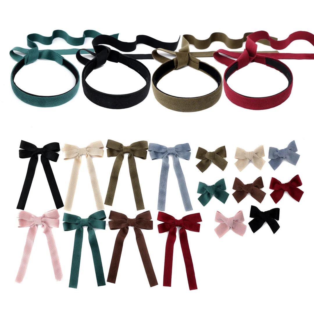 

001O Ribbe velvet Hair Bows Cute Hairpins Girls duckbilled Hair Clips Barrettes Clip Kids Headwear Fashion Hair Accessore