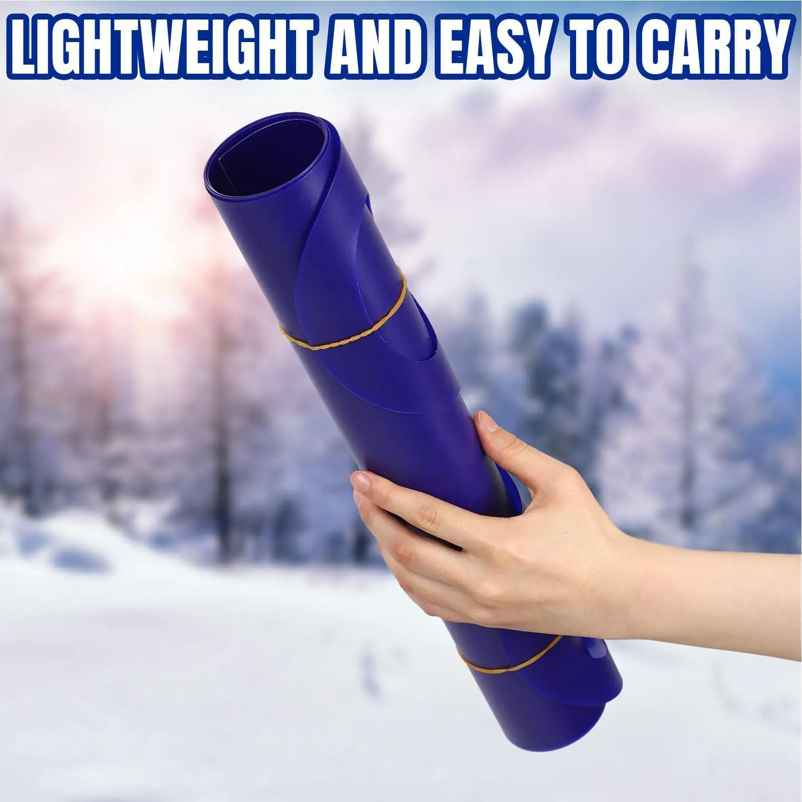 Snow Sled For Kids Flexible Snow Sled For Kids Portable Rolling Snow Slider For Children Lightweight Roll Up Snow Sled