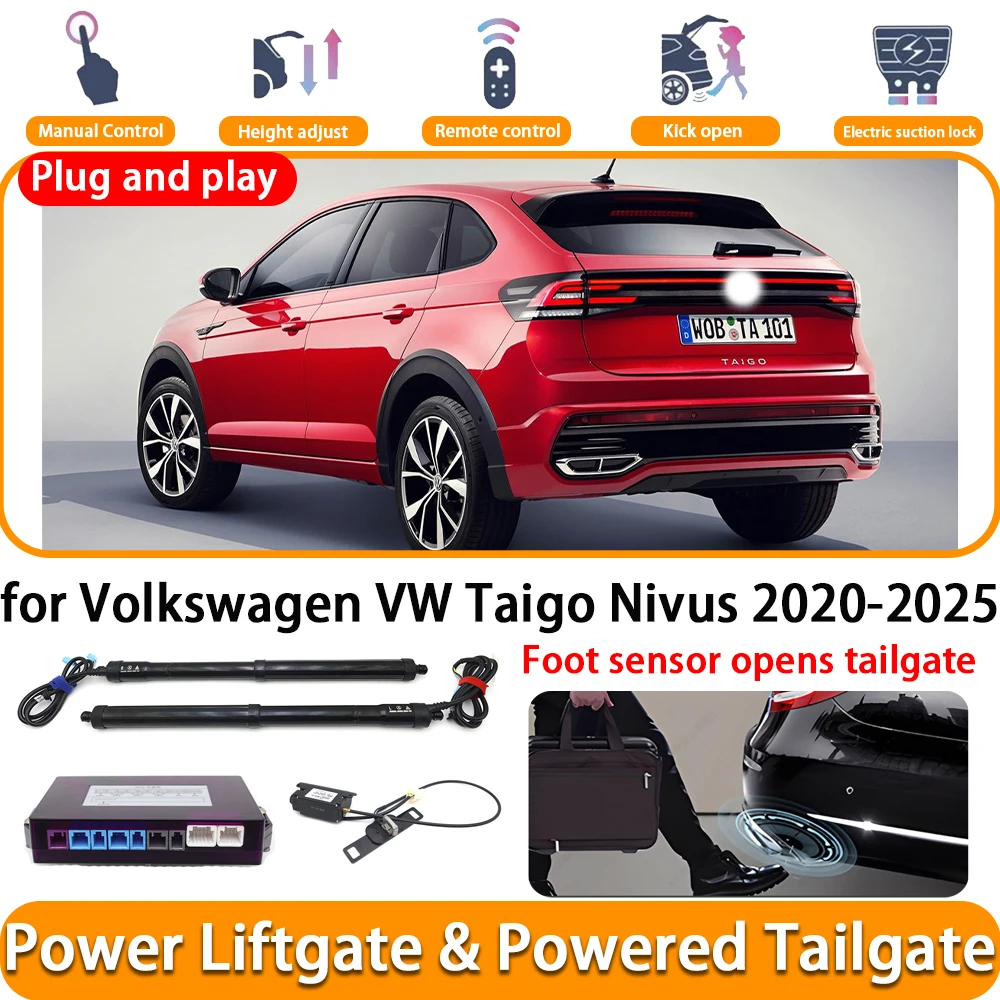 Für Volkswagen VW Taigo Nivus 2020-2025 Elektrische Automatische Heckklappe Power Liftgate System Plug-and-Play Kofferraumöffner-Kit