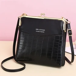 Kadın PU deri kartlık omuz çantaları bayanlar seyahat Crossbody çanta kadın sıcak moda Allgator desen telefon çanta