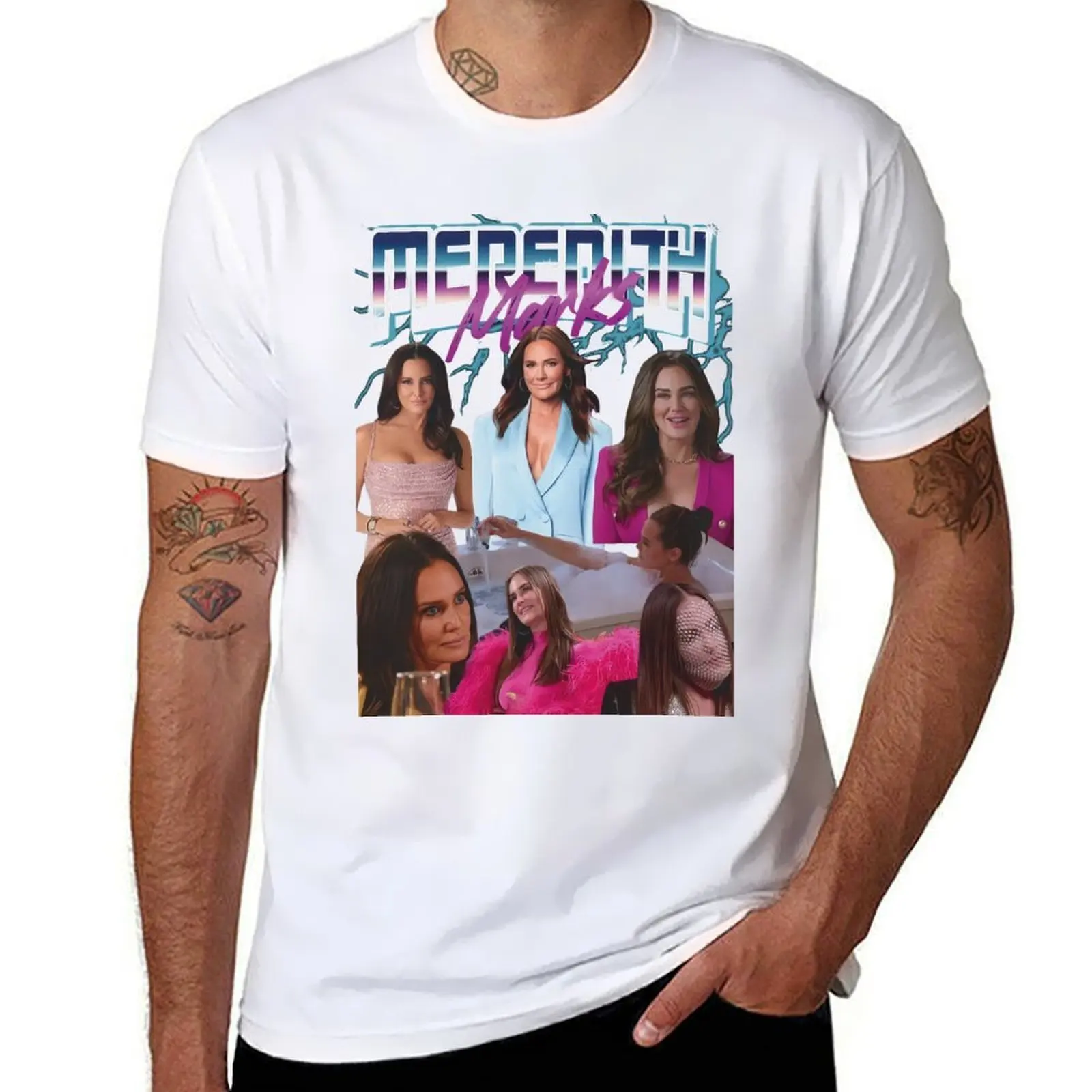 

Vintage Meredith Marks RHOSLC T-Shirt t shirts cotton 100% t shirt man casual T-Shirt