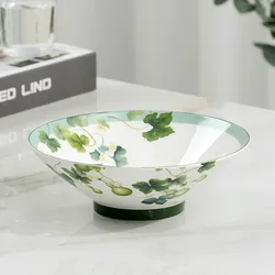 8inch, bone china ramen bowl, Chinese painting design, porcelain bowl pretty, ceramic fruit bowl, bowls for food soup serving