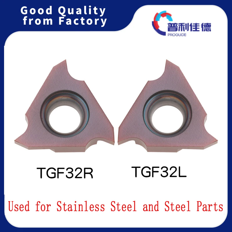 PROGUIDE TGF32R/L 050 060 070 080 090 100 110 125 130 300 CG5050 Turning Tool CNC Blades Lathe Cutter Carbide Grooving Inserts